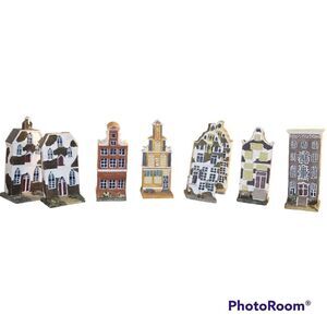 K's Collections ceramic houses set of 8. ^
